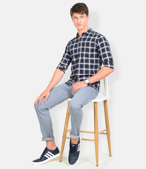 Camisa-Cotton-Blend-Casual-Wear-Big-Checks-Shirt-f (2)