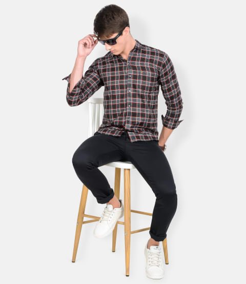 Camisa-Cotton-Blend-Summer-Wear-Big-Checks-Shirt-f (1)