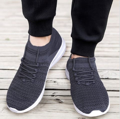 Sukun-F31-Gray-Knitting-Sports-Wear-Running-Shoes shoes, shoes for men, mens shoes