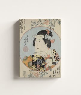 Japanese lady canvas